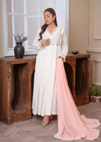 Akhrot Clothing Safaid Pari Women 3pcs