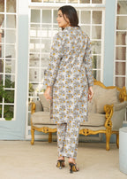 Hamna Kalim SANA GRAY digital r Women 2pcs