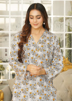 Hamna Kalim SANA GRAY digital r Women 2pcs