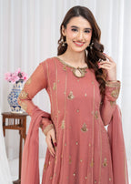 Ayesha Closet SURTAAL CORAL PINK Women 3pcs