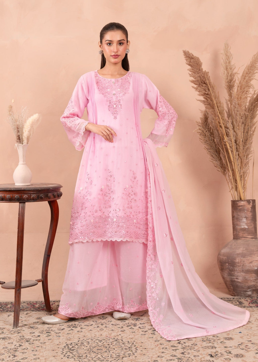 Four Season Boutique HANIA PISHWAS PINK Women 3pcs