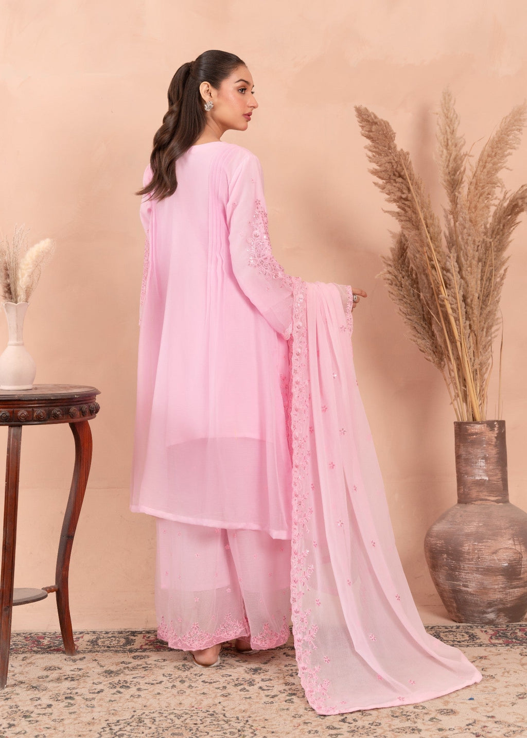 Four Season Boutique HANIA PISHWAS PINK Women 3pcs