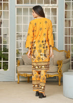 Hamna Kalim rosen mustard Women 2pcs