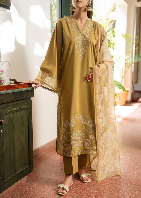 Casual Lite Cotton Emb Suit 02 Women 3pcs