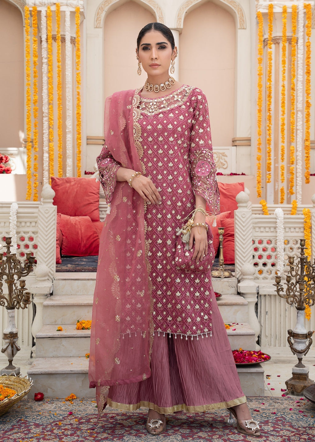 Rangoon Clothing Kubra Pastel pink Women 3pcs