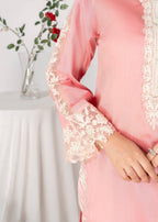 Alyssa PEACH RAWSILK KURTI SET ALL609 Women 3pcs