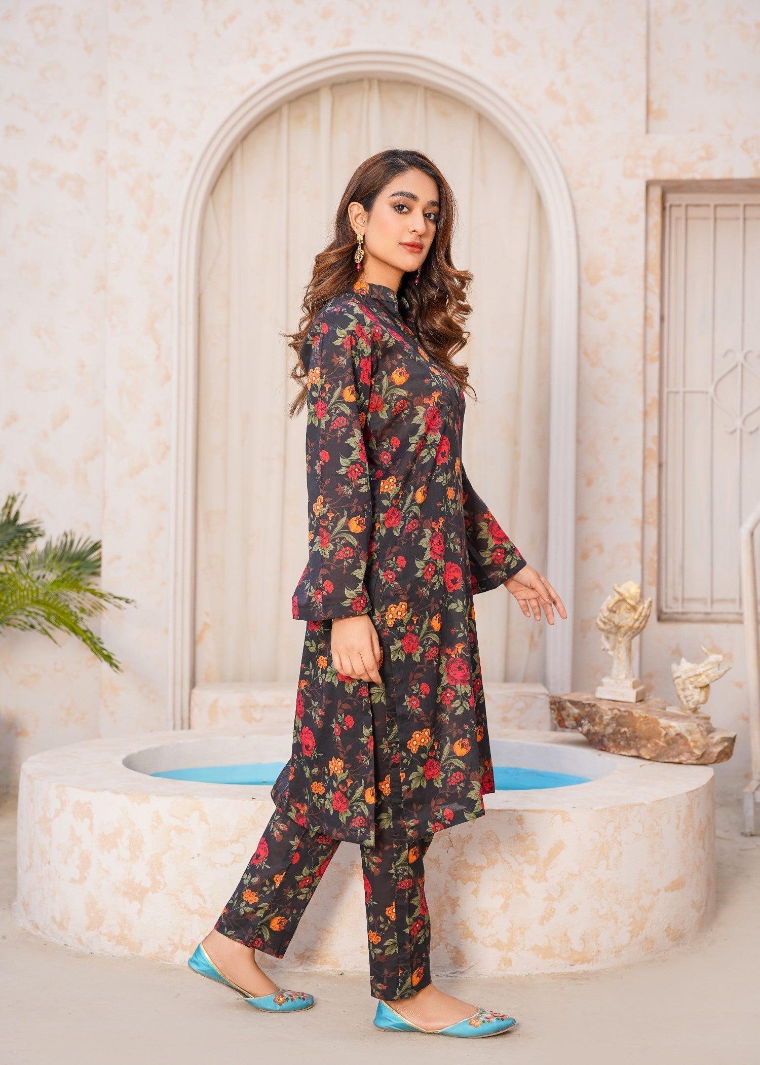 Chaudhary Arts Lawn printed Rangkhas RS2 Women 2pcs