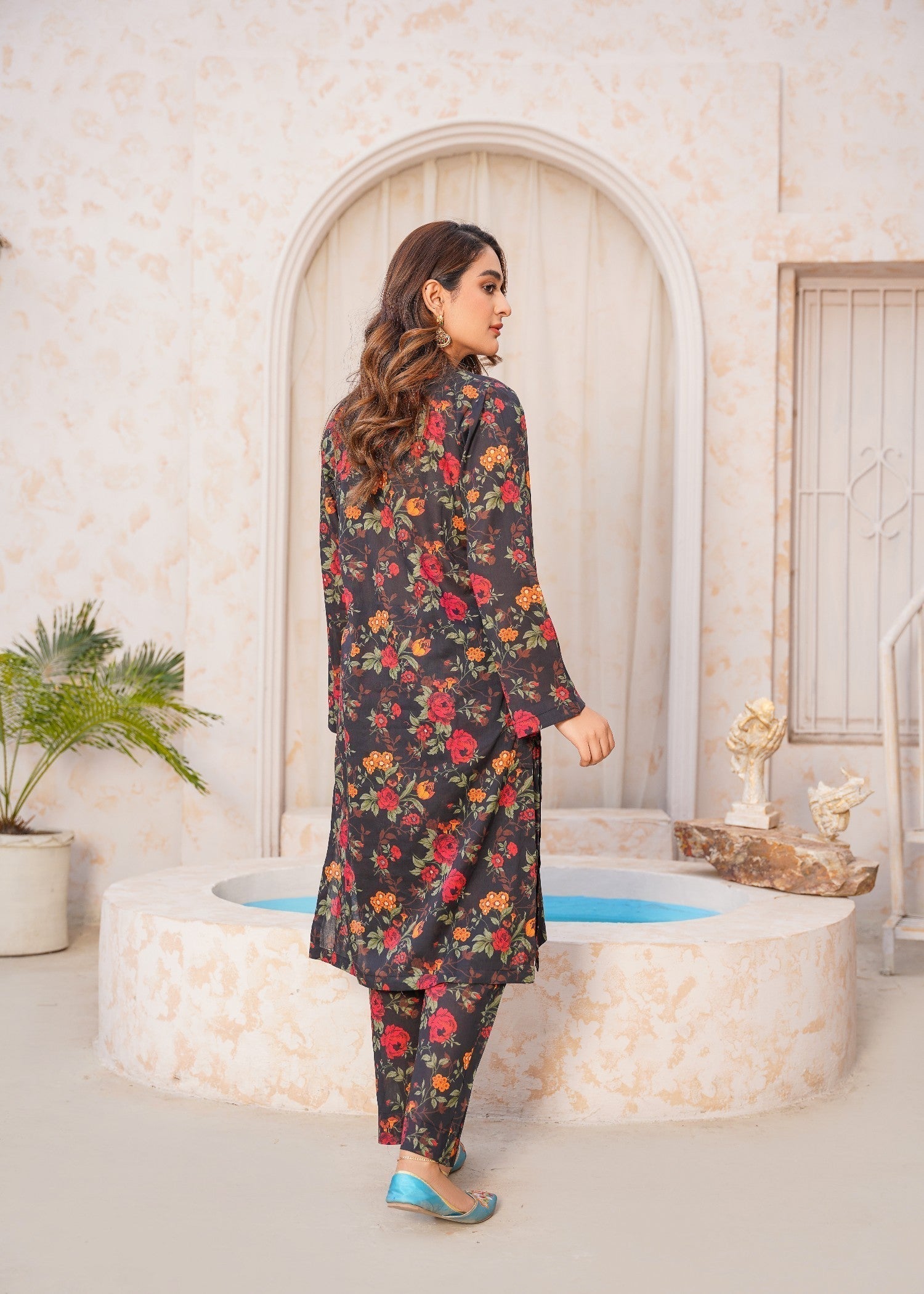 Chaudhary Arts Lawn printed Rangkhas RS2 Women 2pcs