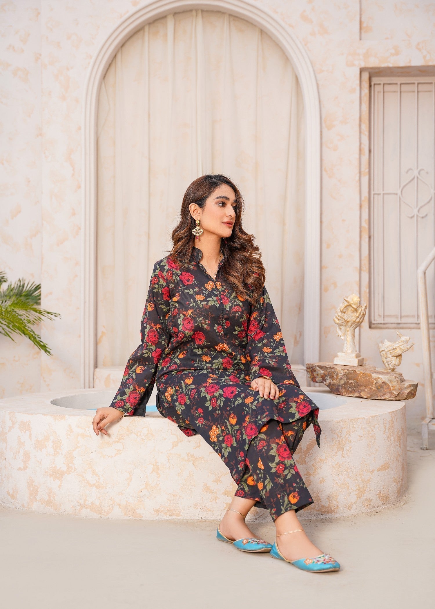 Chaudhary Arts Lawn printed Rangkhas RS2 Women 2pcs