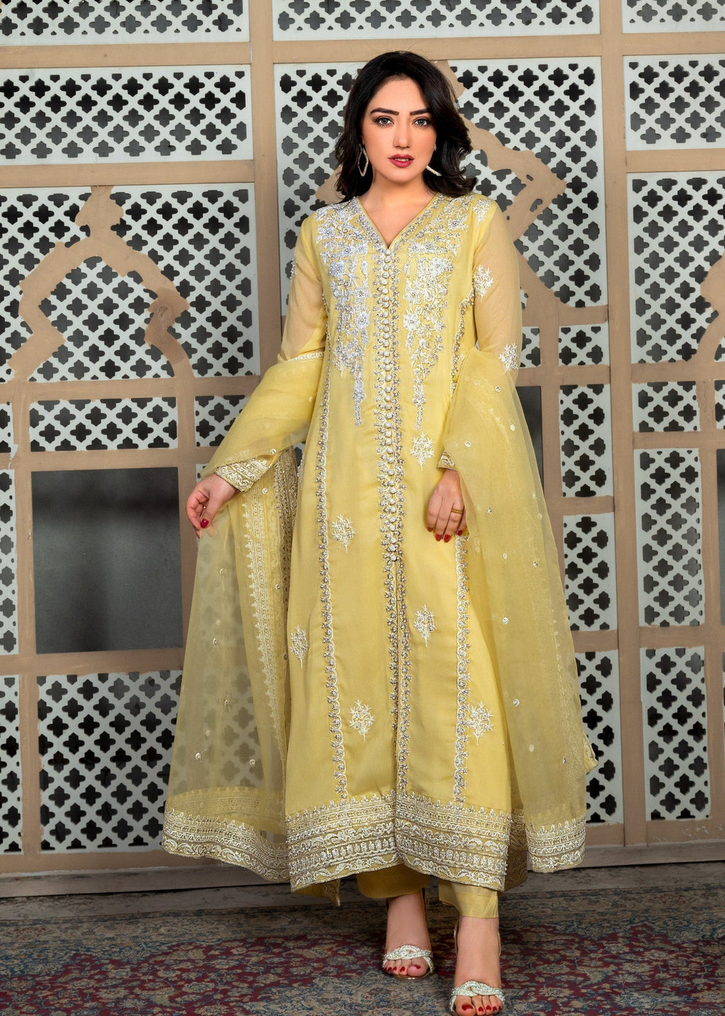 Alyssa YELLOW PISHWAS ALL211 Women 3pcs