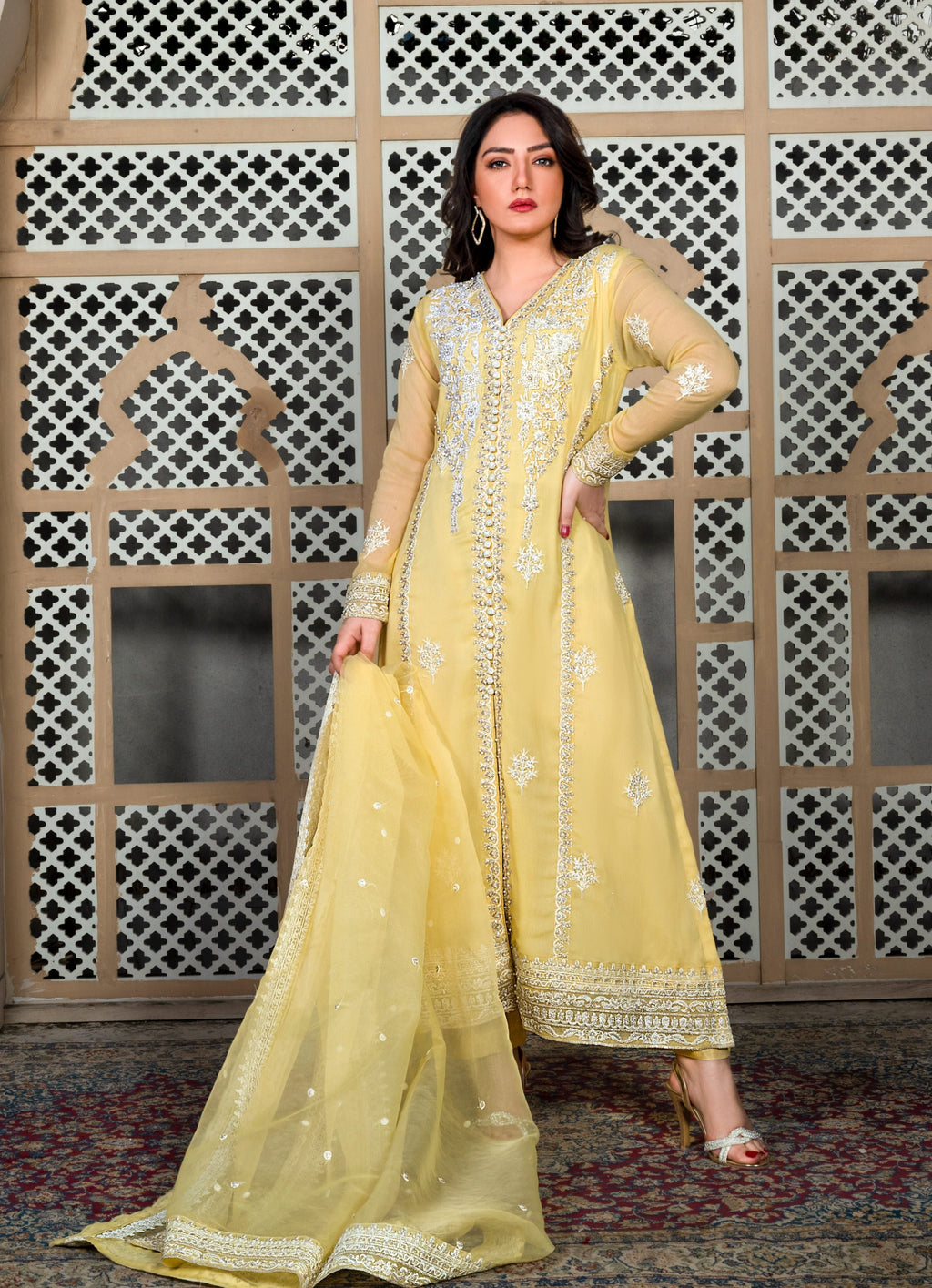Alyssa YELLOW PISHWAS ALL211 Women 3pcs