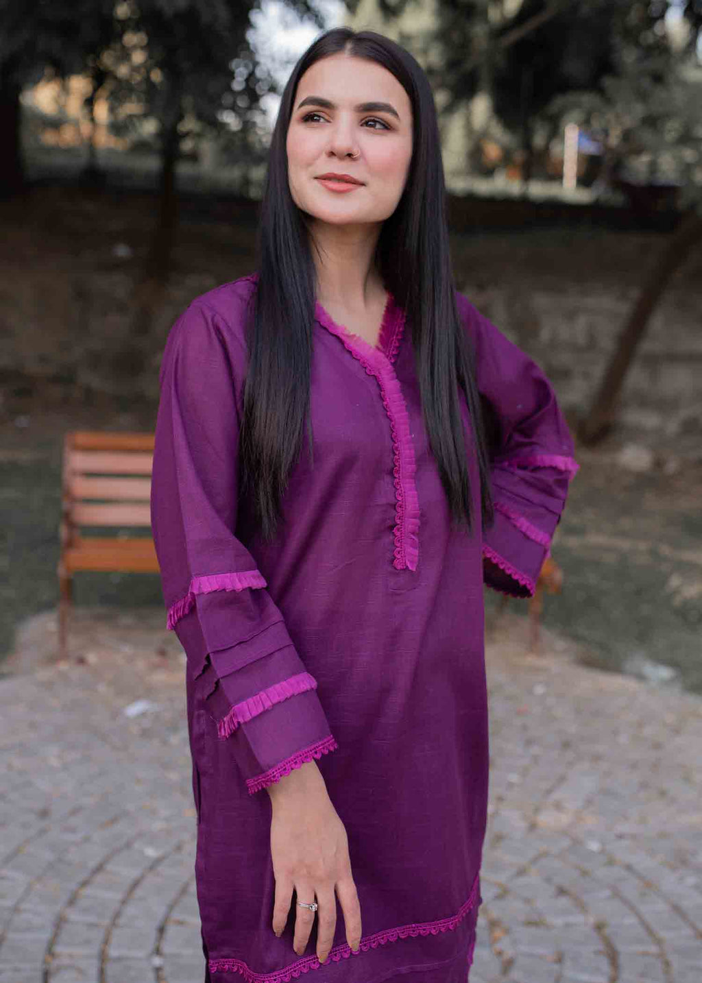 Tassawur Dark Orchid Women 2pcs