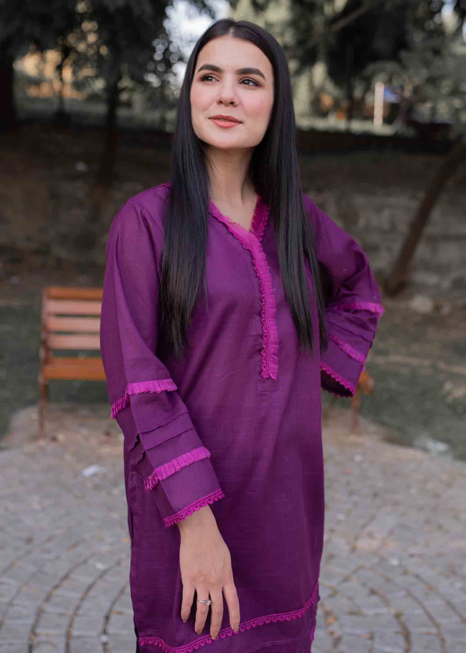 Tassawur Dark Orchid Women 2pcs