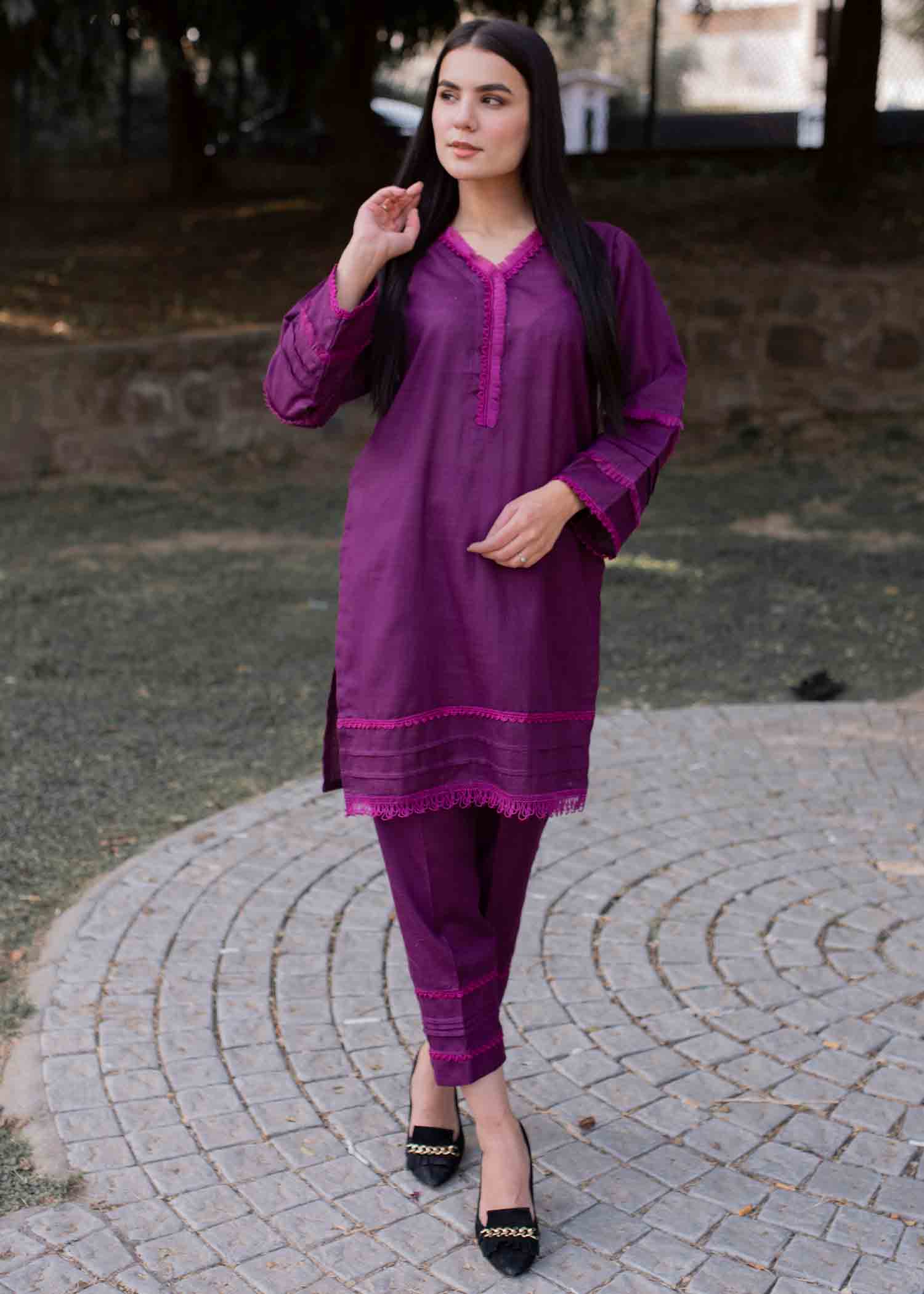 Tassawur Dark Orchid Women 2pcs