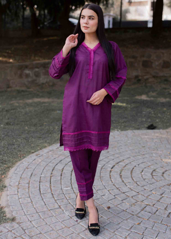 Tassawur Dark Orchid Women 2pcs
