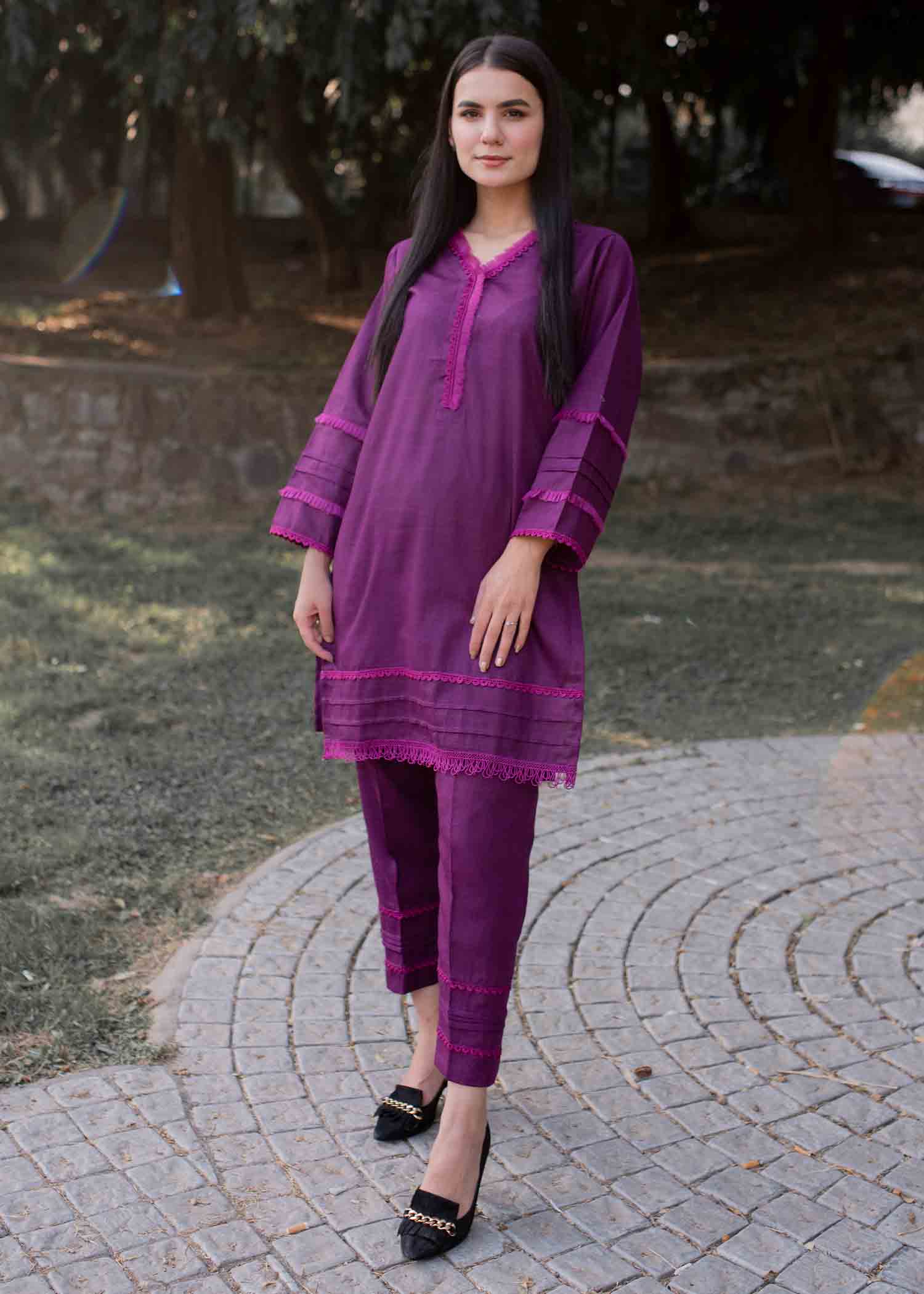 Tassawur Dark Orchid Women 2pcs