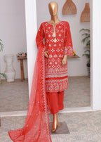 Suntex Fabrics – RED Festive Embroidered Women 3pcs