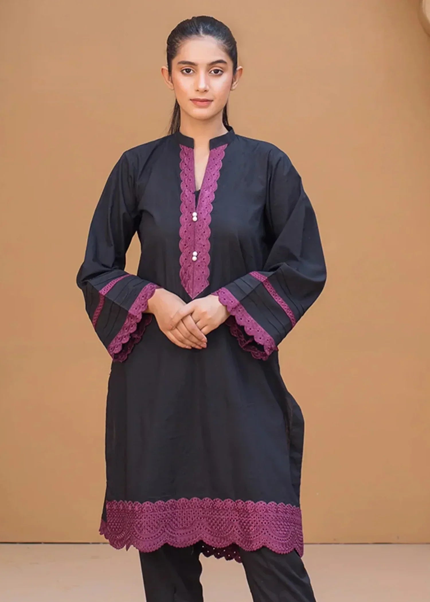 Urban Cut Cotton Embroidered Co Ord Set Women 2pcs