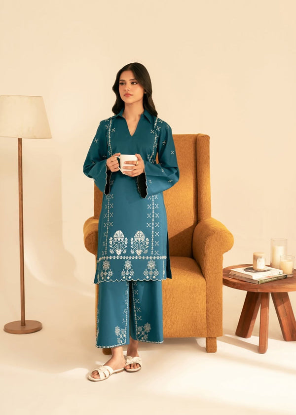 The Turkish Wear TEAL KURTA SET Women 2pcs