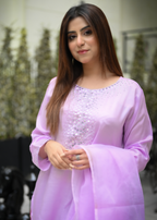 The Affordable Designer Crystal Lilac Gharara Women 3pcs