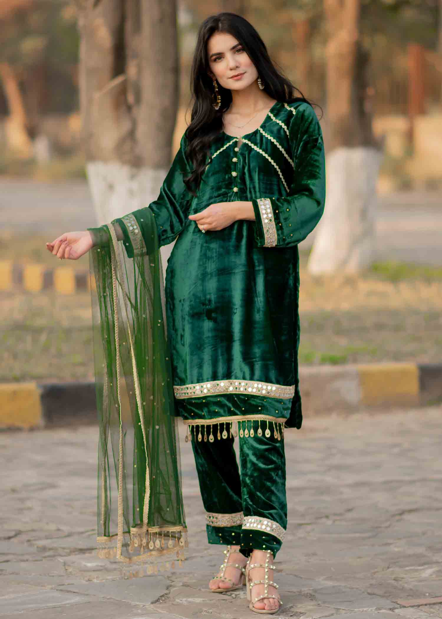 Tassawur Emerald Green Women 3pcs