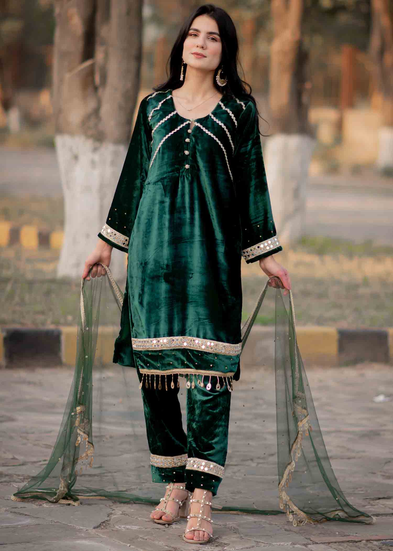 Tassawur Emerald Green Women 3pcs