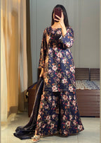 Ayesha B navyblue (seema) Women 3pcs