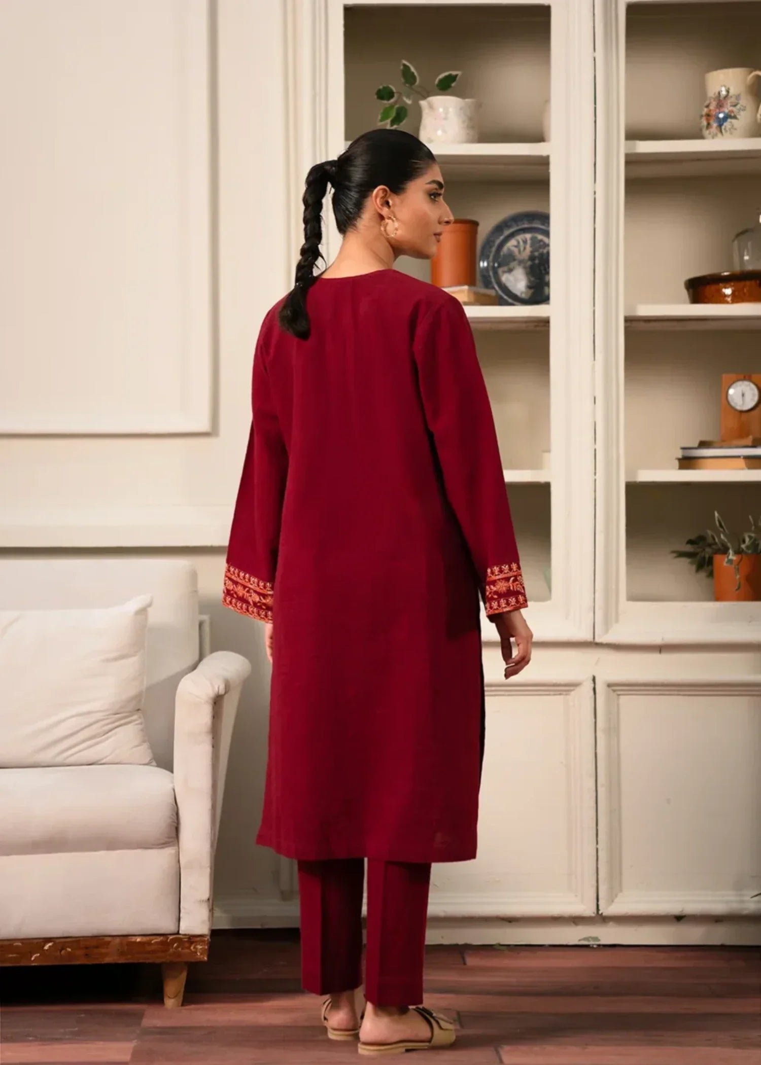 Shehroz Fashion RANG E BAHAR LAWN EMBROIDERY DRESS Women 2pcs
