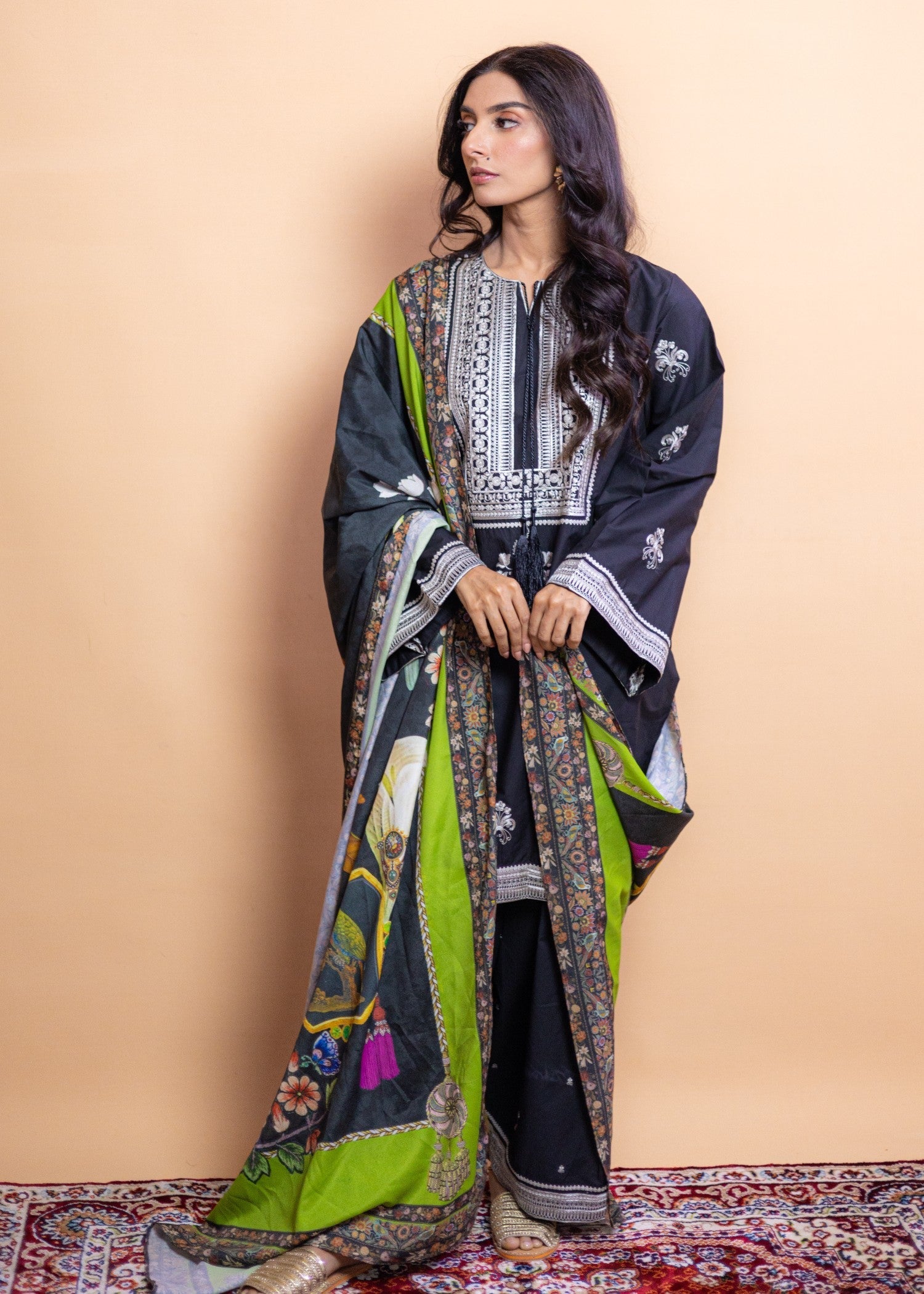 Aqasi koyal ( shalwar set) Women 3pcs