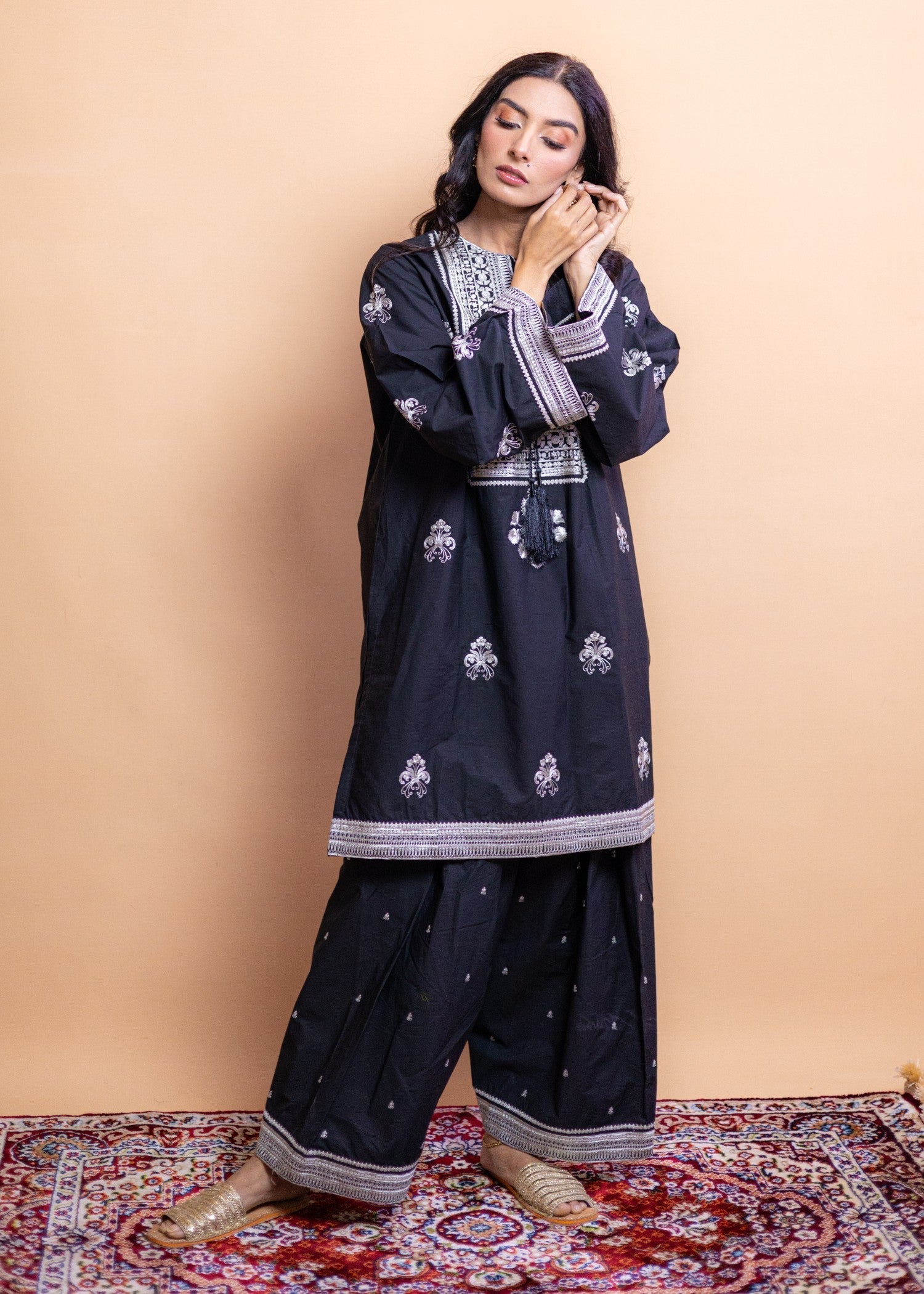 Aqasi koyal ( shalwar set) Women 3pcs