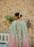 The Affordable Designer Jade Floral frock Women 2pcs
