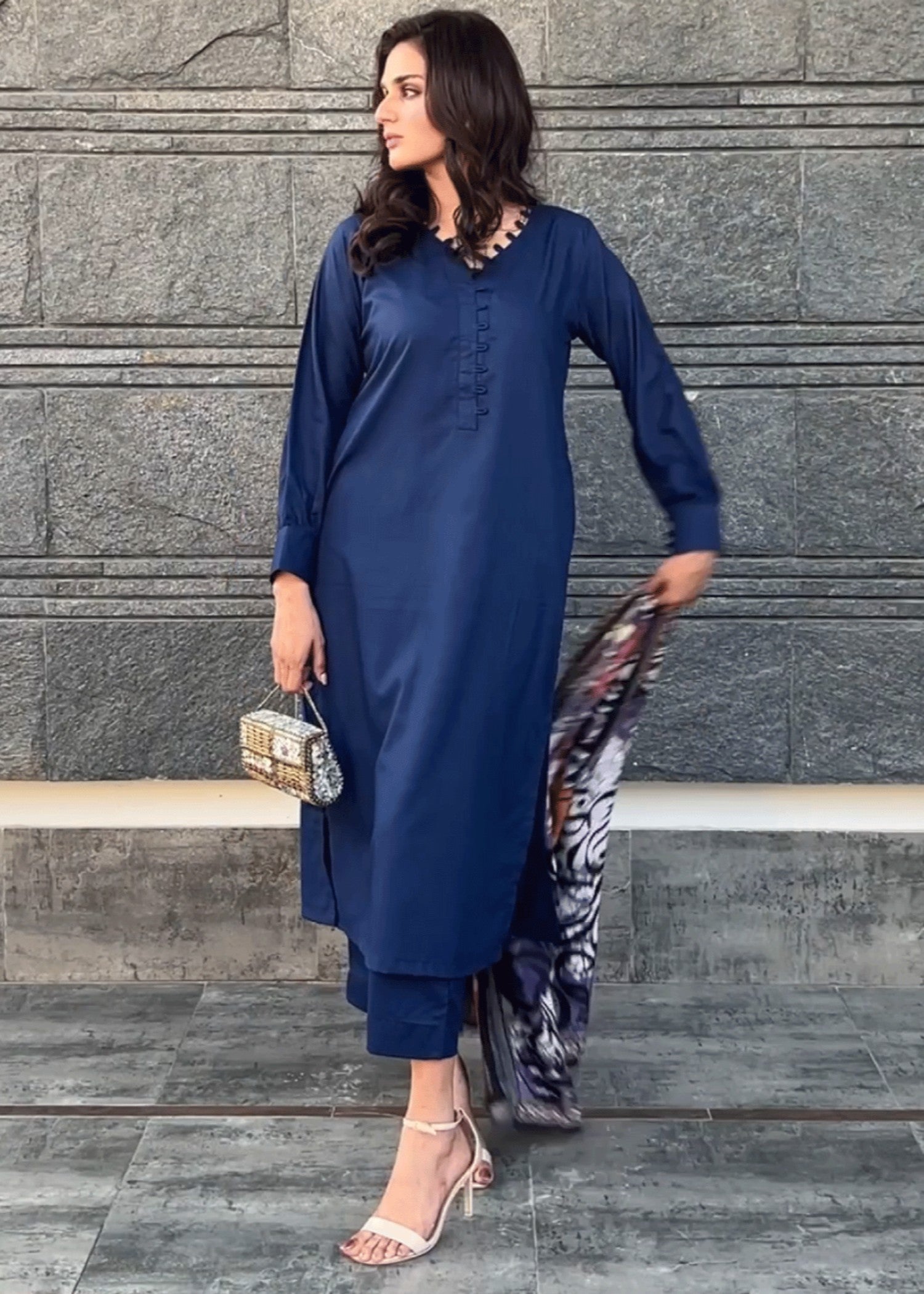 Tng (The Next Generation) Wania Co Ord Set | Blue Women 2pcs