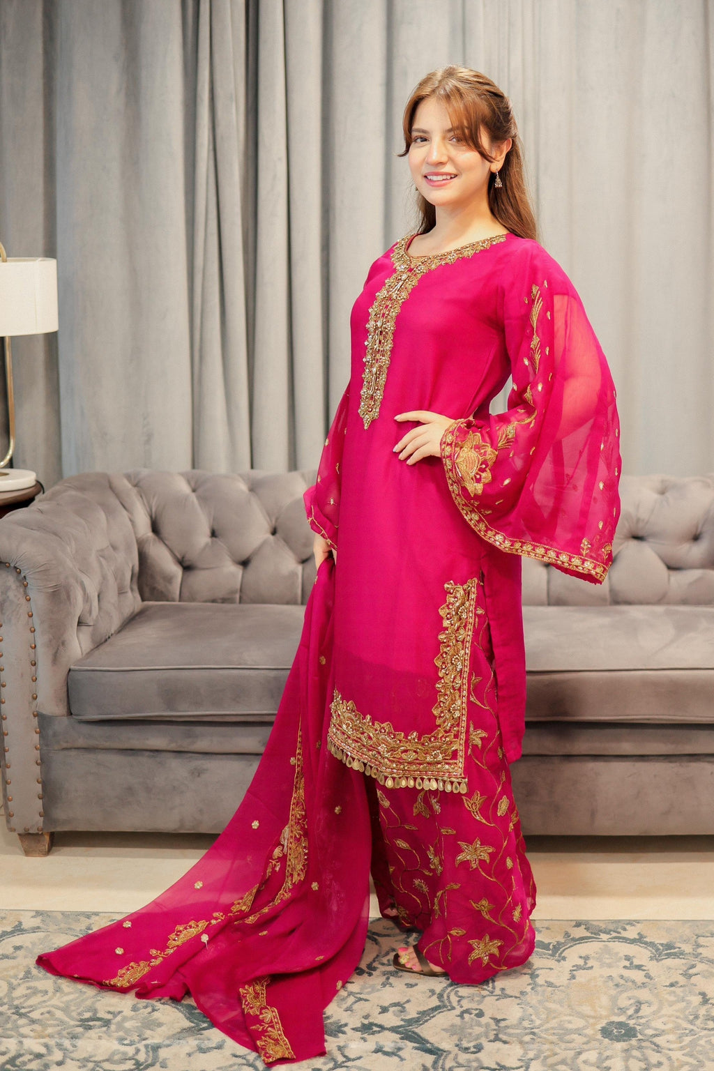 Four Season Boutique LACHA TULIP HOT PINK Women 3pcs