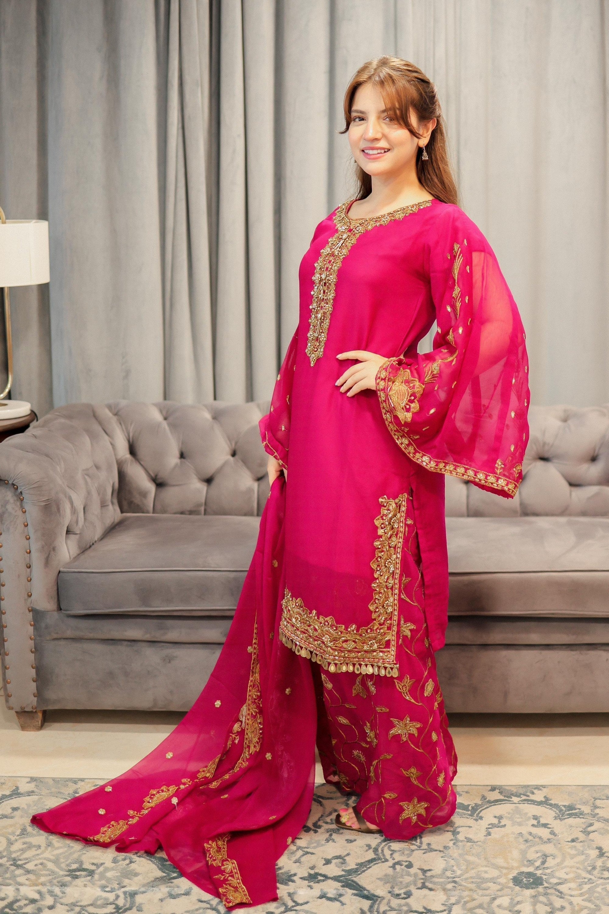 Four Season Boutique LACHA TULIP HOT PINK Women 3pcs