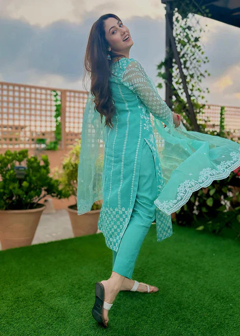 Amber Imran Official Turquoise Women 3pcs