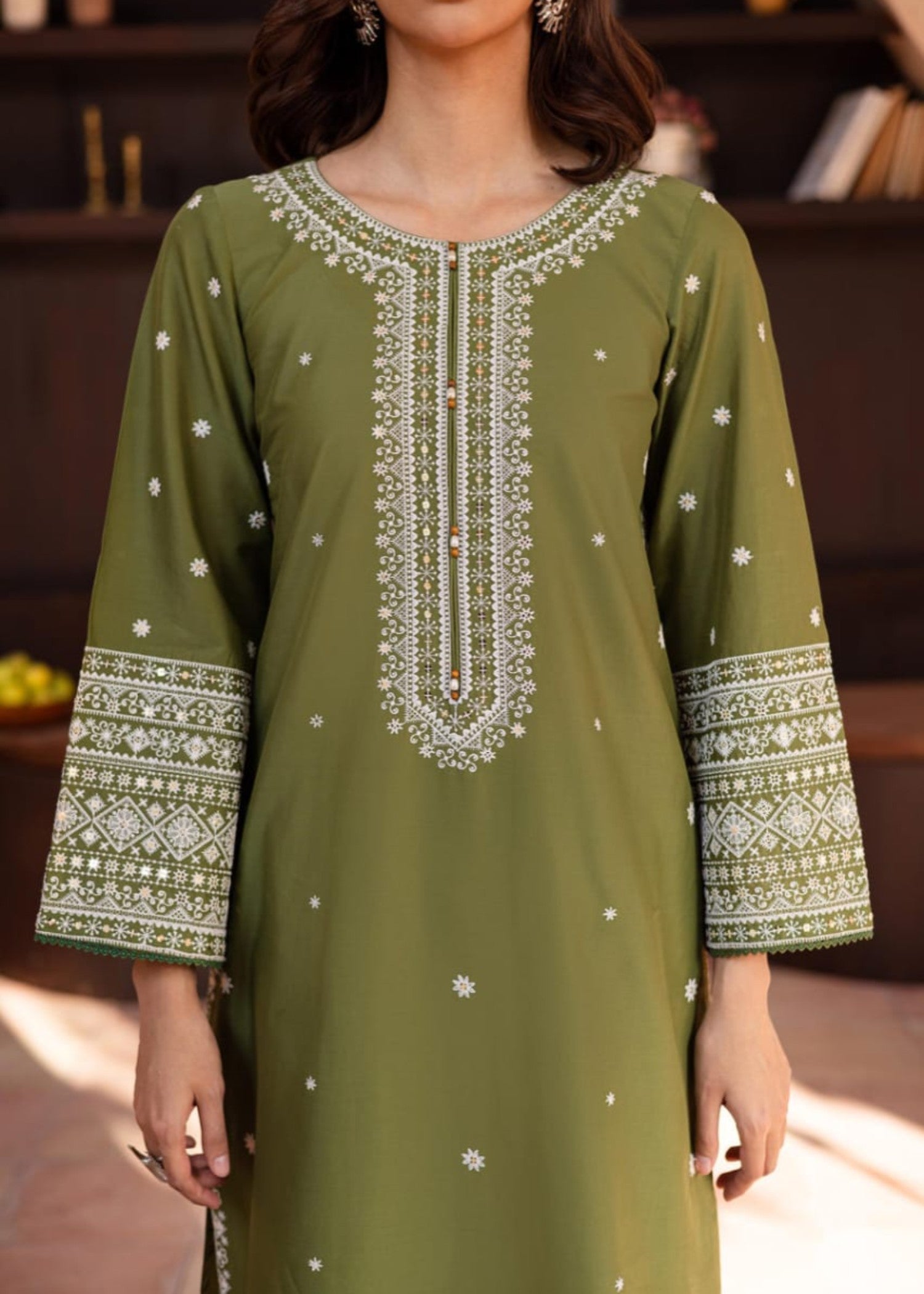 Shehroz Fashion MOON LAWN EMBROIDERY DRESS Women 2pcs