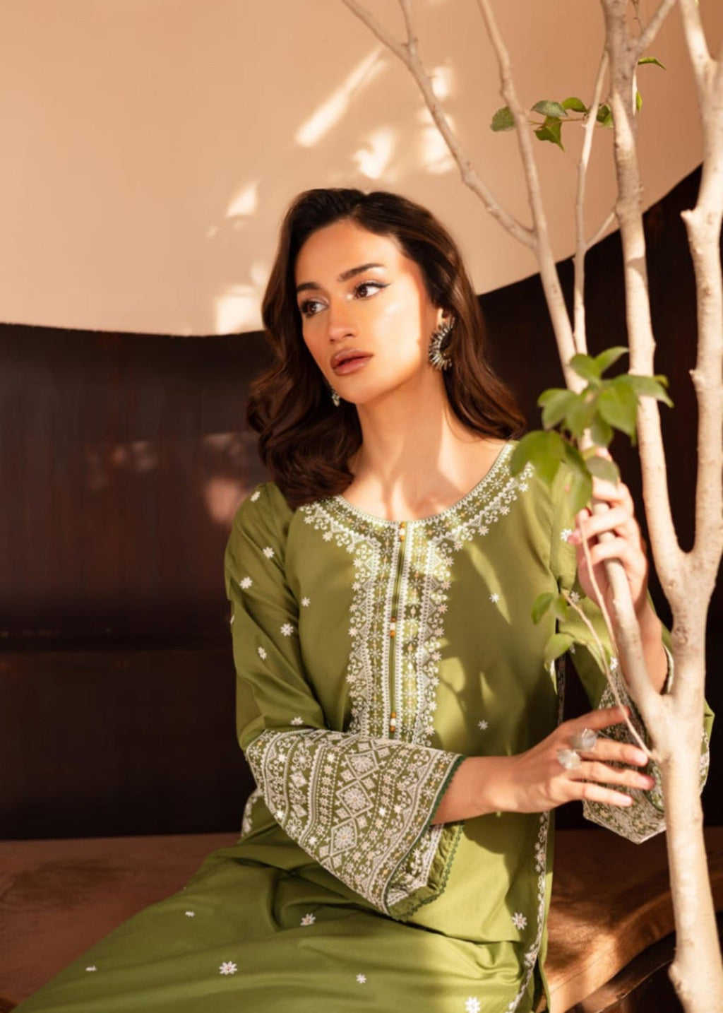 Shehroz Fashion MOON EMBROIDERY DRESS Women 2pcs