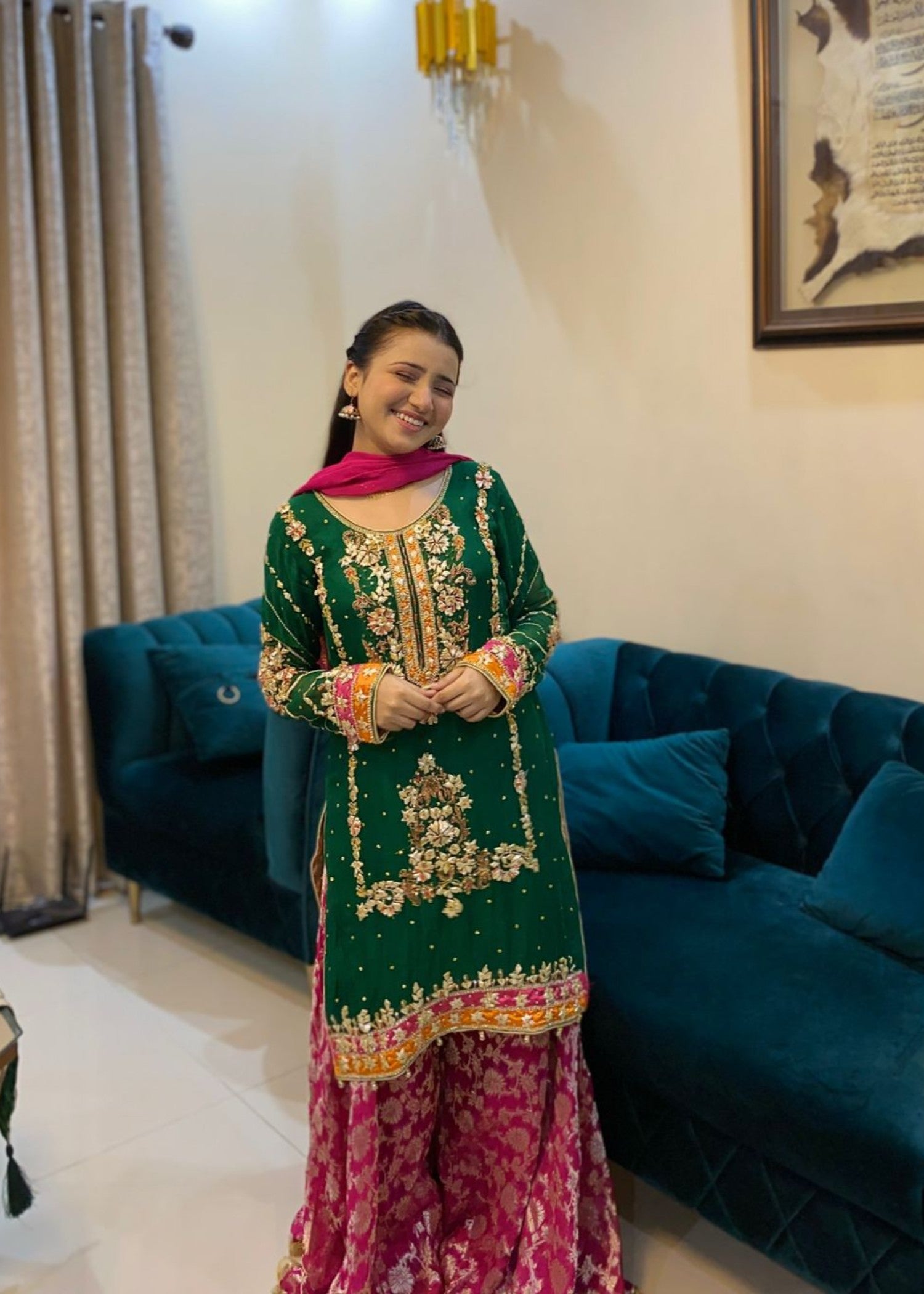 Inaaya Fashion GREEN SAPPHIRE Women 3pcs