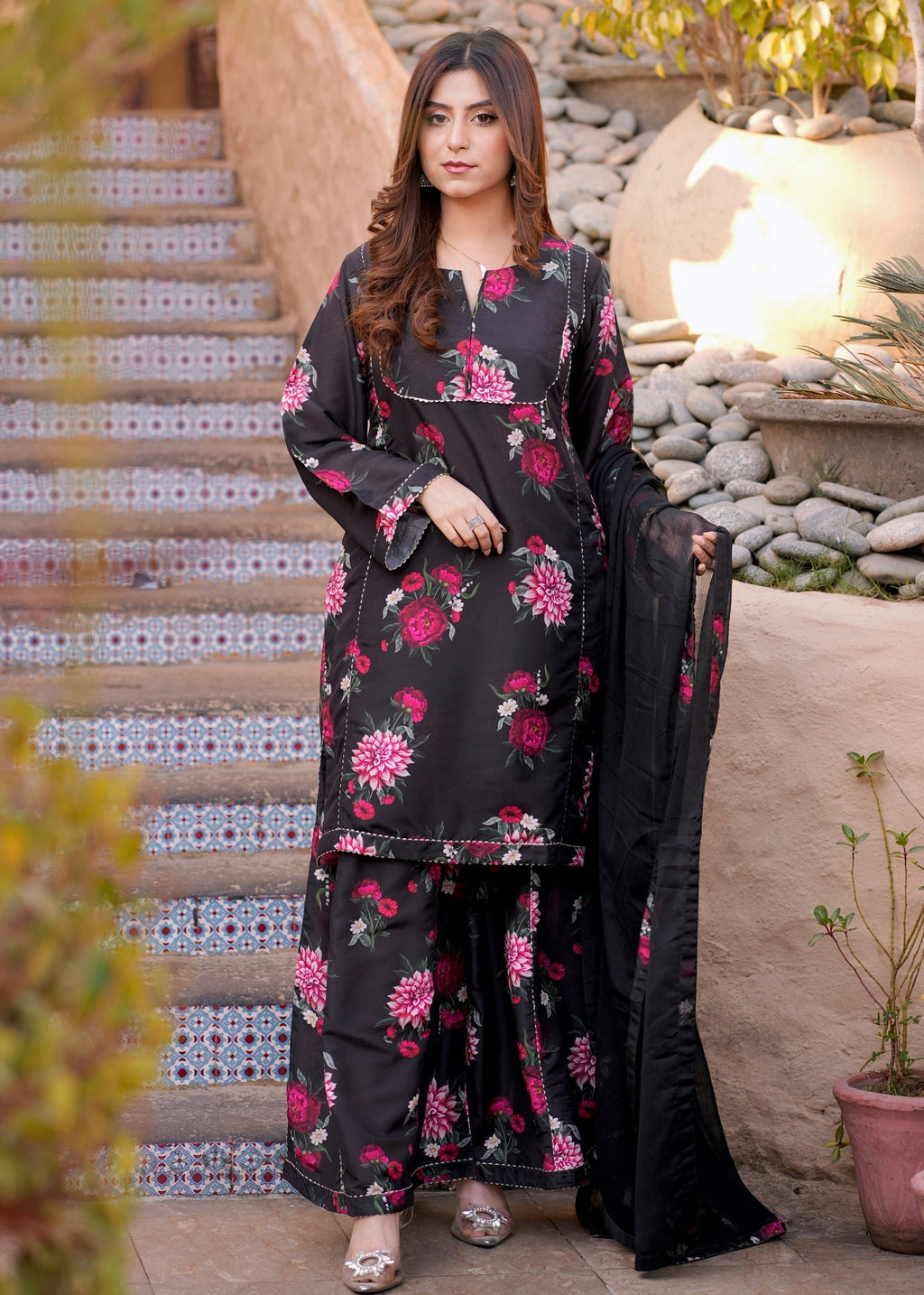 Ayesha B black (seema) Women 3pcs