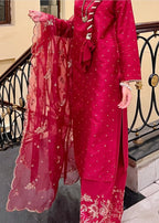 Suits By Sadia Kattan silk shocking Women 3pcs