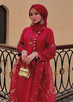 Suits By Sadia Kattan silk shocking Women 3pcs