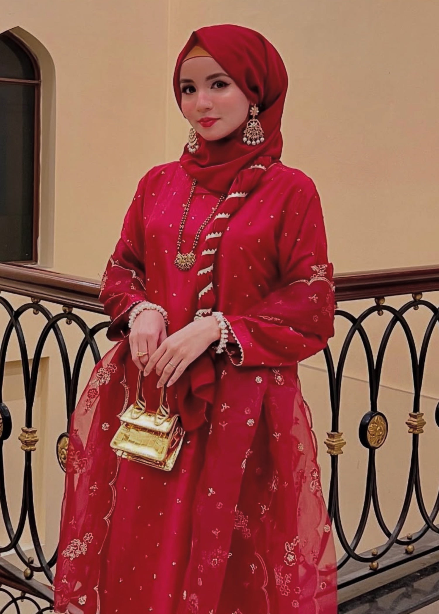 Suits By Sadia Kattan silk shocking Women 3pcs