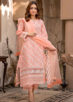 Suits By Sadia PEACHY PINK LAWN X Women 3pcs