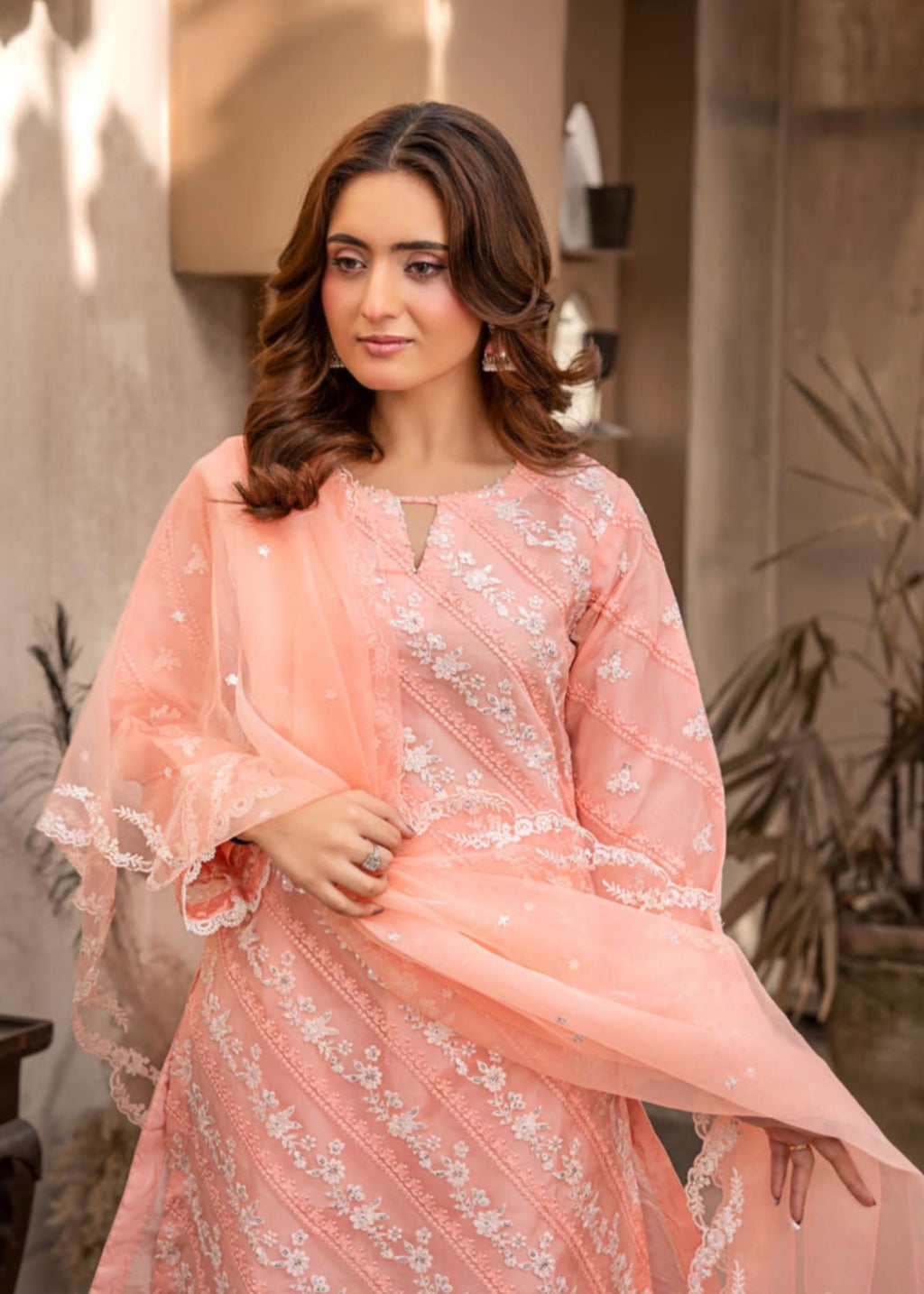Suits By Sadia PEACHY PINK LAWN X Women 3pcs