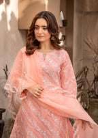 Suits By Sadia PEACHY PINK LAWN X Women 3pcs