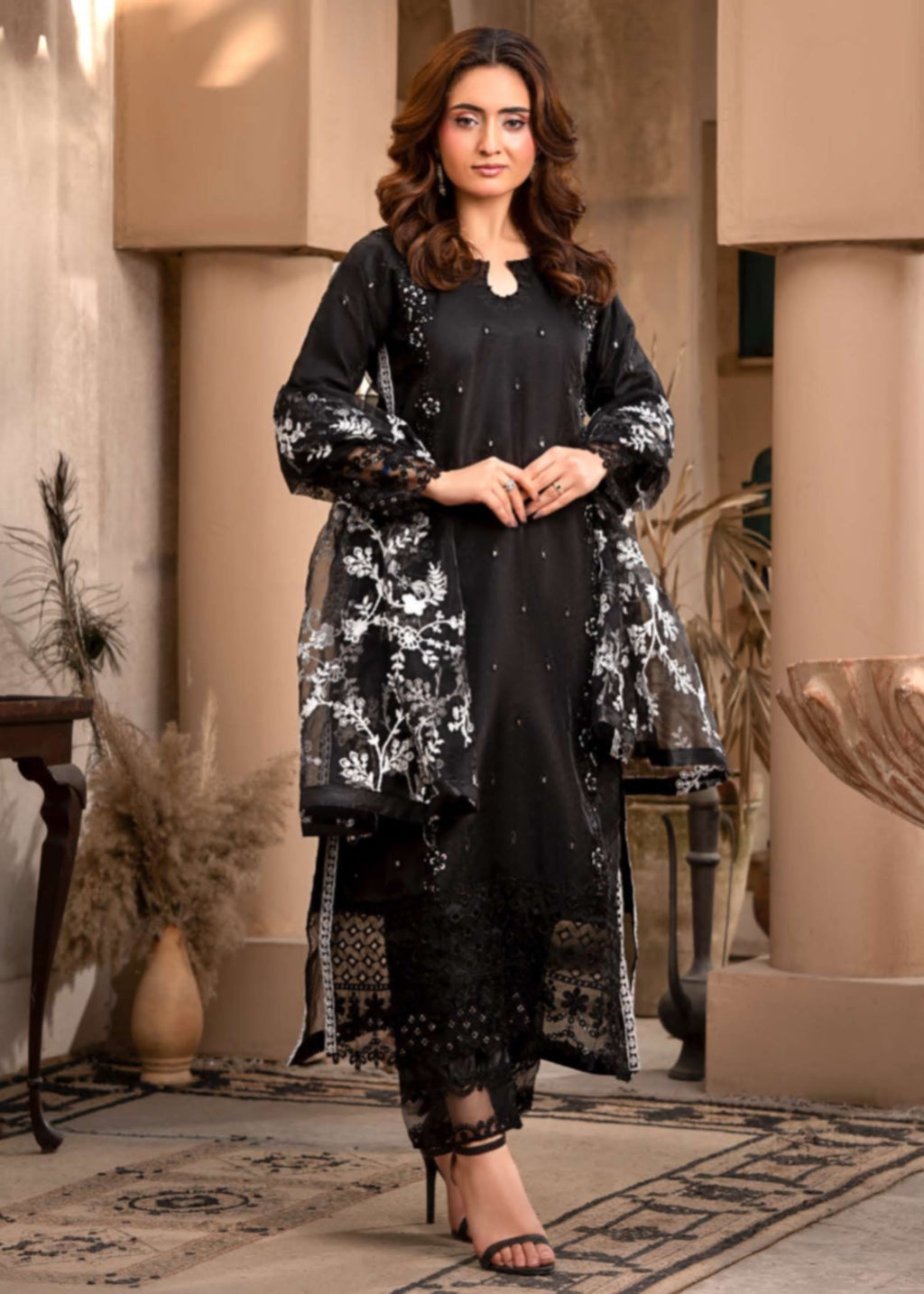 Suits By Sadia ORGANZA BLACKY Women 3pcs