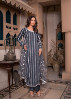 Suits By Sadia CHARCOAL BLACK LAWN X Women 3pcs