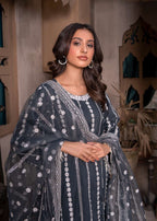 Suits By Sadia CHARCOAL BLACK LAWN X Women 3pcs