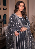 Suits By Sadia CHARCOAL BLACK LAWN X Women 3pcs