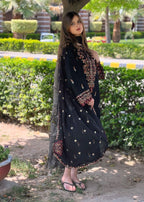 Chaudhary Arts Parsa Embroidered Black Women 3pcs